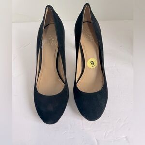 Vince Camuto Black Suede Pumps. Size 9